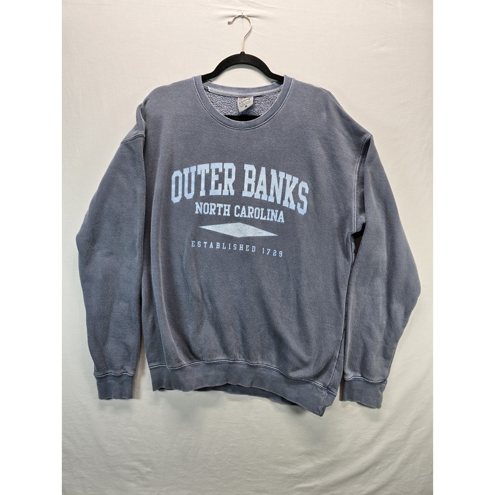 Outer Banks North Carolina Sweatshirt Mens M Blue US Vintage Collection Coastal